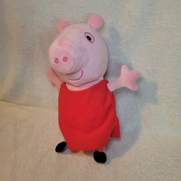Talking Peppa Pig 12" Plush Animal Stuffed Toy 2003 Tested Working - Picture 1 of 7